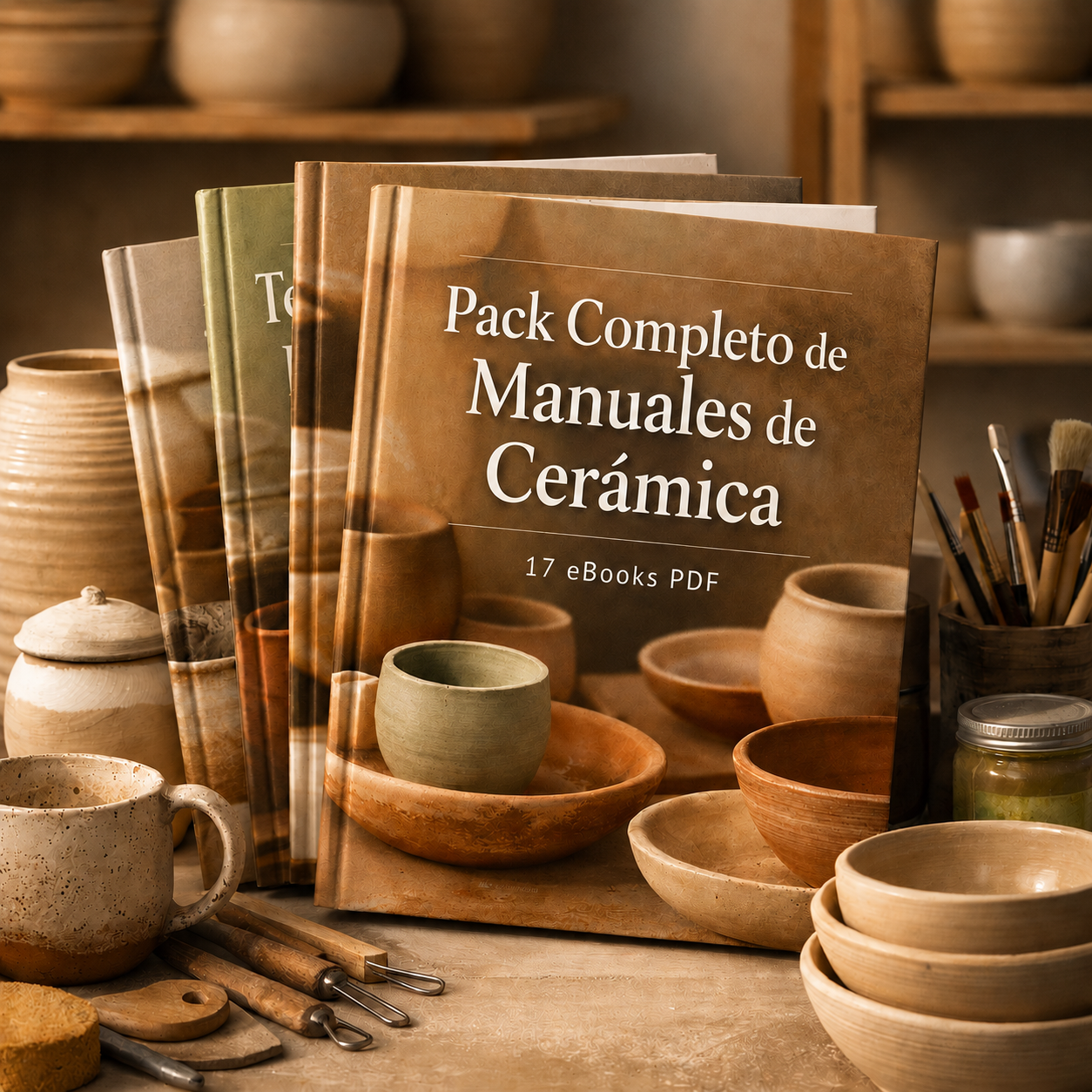 Pack Completo de Cerámica Emprendedor (17 Manuales)